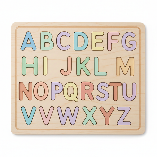 Wooden Alphabet Puzzle A-Z for toddlers