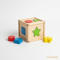 Wooden Shape Sorter Cube for toddlers